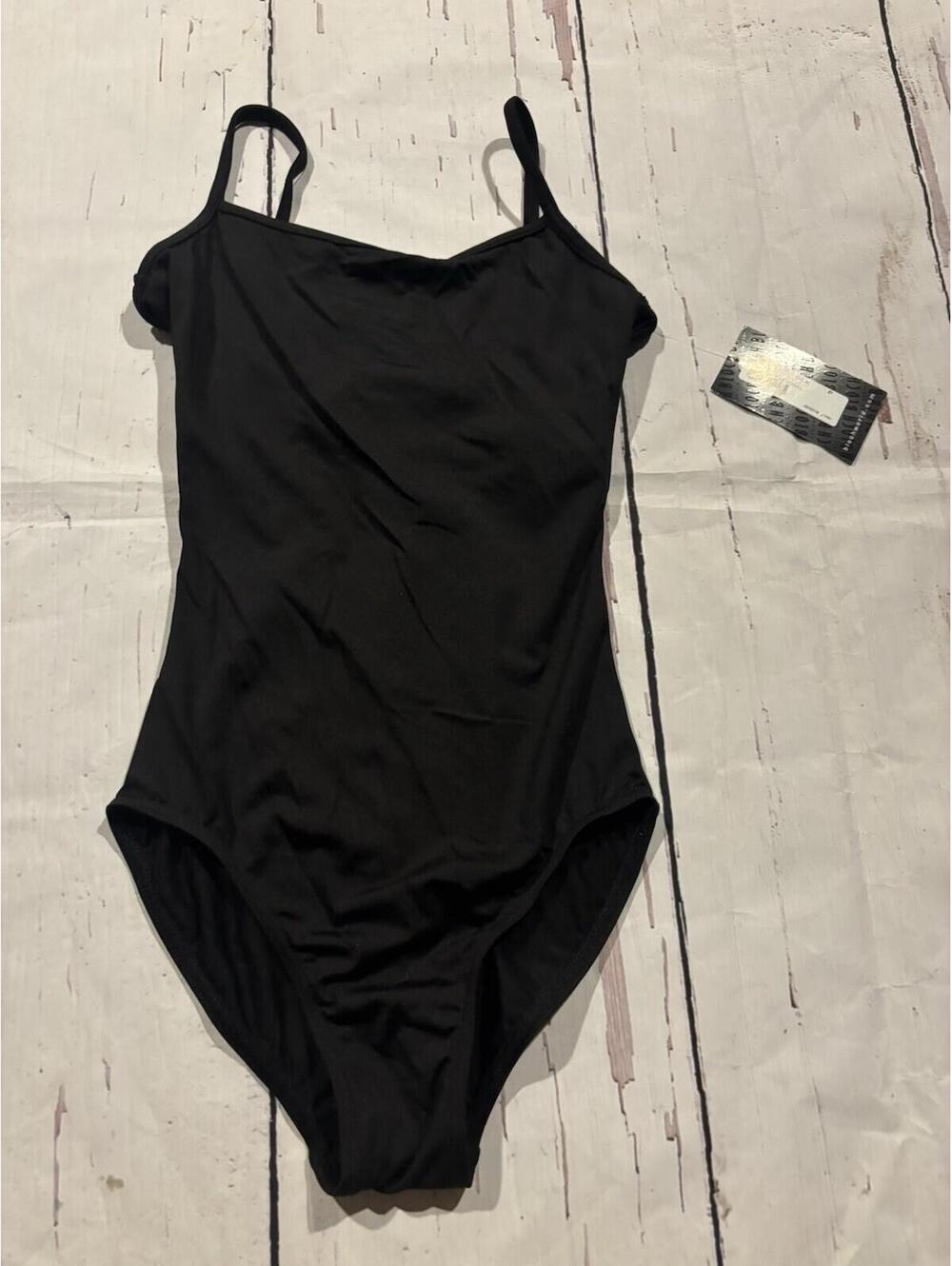 BLOCH Dance Women's Camisole Black Leotard W/Bra (Petite) B3